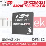 EFR32MG21A020F768IM32-BR 无线收发芯片IC 汽车级IC QFN-32